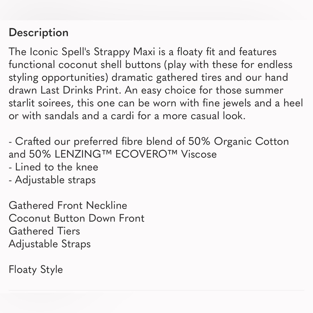 RESERVED Spell Last Drinks Strappy Dress Size Small - Picture 4 of 16